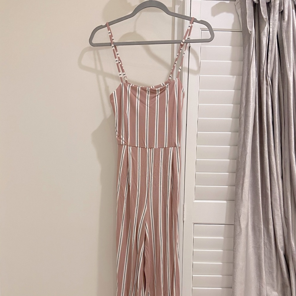 Pull & Bear Striped Jumpsuit